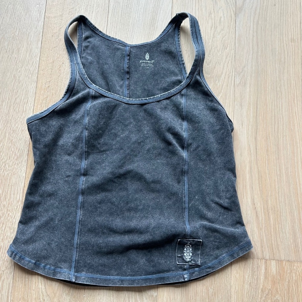 FP Movement by Free People Charcoal Gray Tank Top